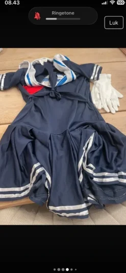 Online Temashop Sømands kvinde kostume