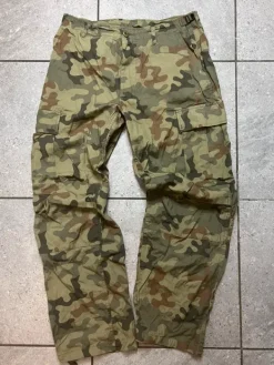 Clearance Vintage Military Spodnie cargo moro - oryginalny styl militarny, wytrzymała bawełna