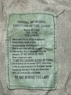 Clearance Vintage Military Spodnie cargo moro - oryginalny styl militarny, wytrzymała bawełna