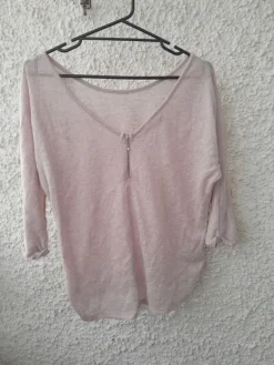 Sale Stradivarius hailakan vaaleanpunainen paita