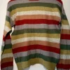 Clearance striped alpaca wool blend turtleneck sweater