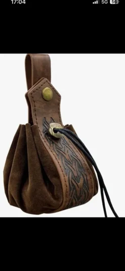 Online Amazon Torebka sakwa wikinga , średniowieczna Czarna