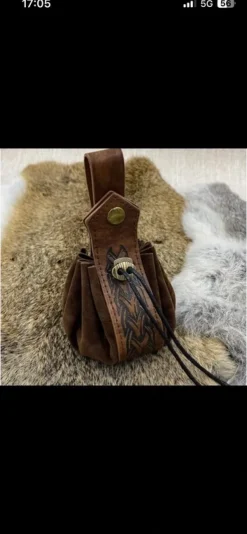 Online Amazon Torebka sakwa wikinga , średniowieczna Czarna