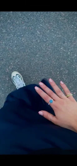 Clearance Bik Bok Tumman sininen midi hame