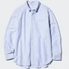 Sale Uniqlo Regular Fit Oxford Shirt (Striped) XXL