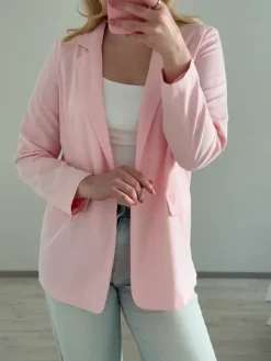 Outlet Vaaleanpunainen bleiseri