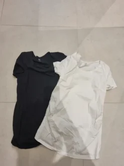 Hot H&M Valkoinen ja musta äitiyspaita