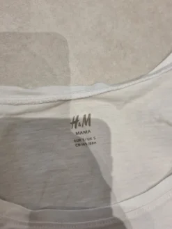 Hot H&M Valkoinen ja musta äitiyspaita