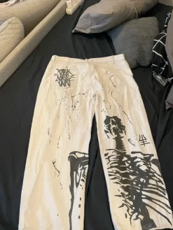 New Shein Valkoiset baggy farkut