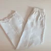 Sale Bik Bok Valkoiset leveälahkeiset kauniit housut