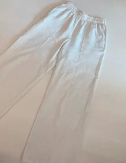 Sale Bik Bok Valkoiset leveälahkeiset kauniit housut