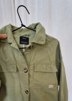 Best Vihreä lyhyt puuvilla takki