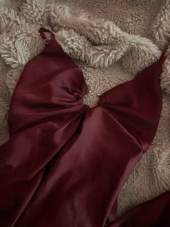 Sale Shein Viininpunainen mekko