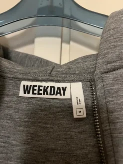 Clearance Weekday zip hoodie (grey)