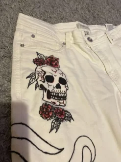 New SMOG White alt baggy jorts