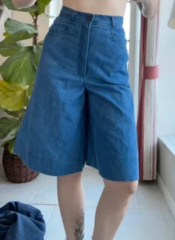 Sale Unique Wide legged high waisted capri pants