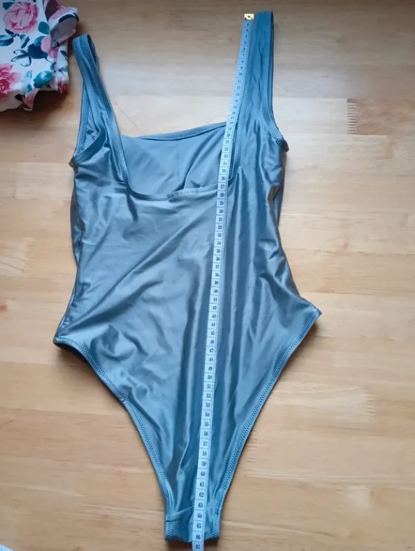 H&M ylellinen teräksenvärinen uimapuku